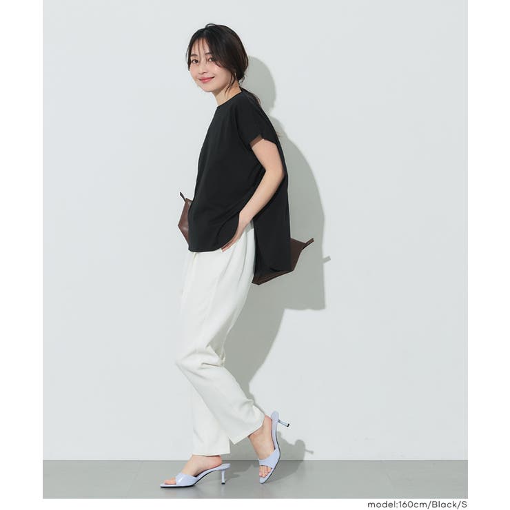 接触冷感フレンチスリーブTシャツ | coca | 詳細画像10 
