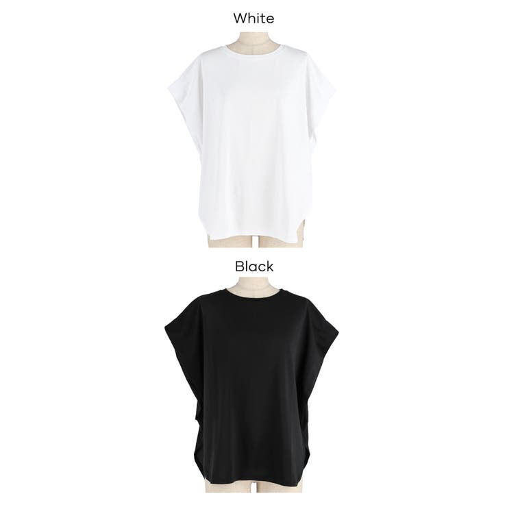 接触冷感フレンチスリーブTシャツ | coca | 詳細画像16 