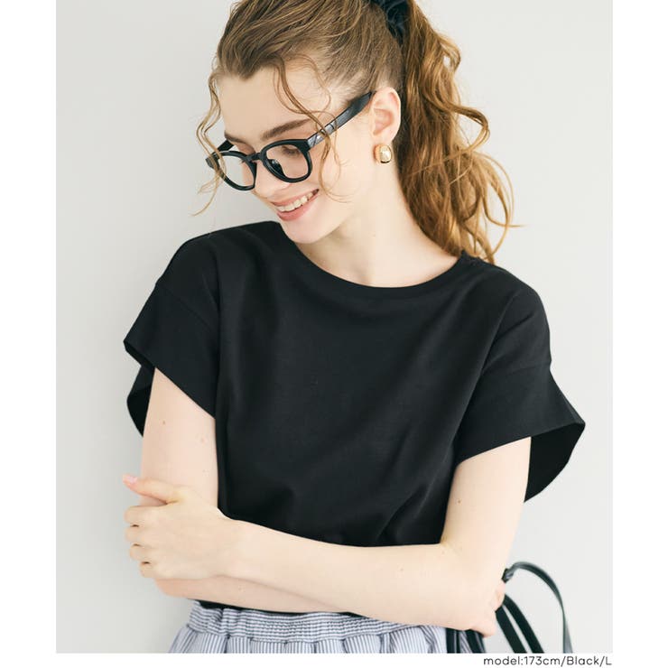 【接触冷感】フレンチスリーブオーバーTシャツ | coca | 詳細画像12 