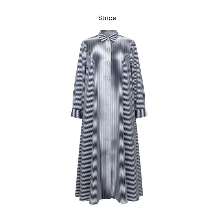 ストライプボリュームシャツワンピース | coca | 詳細画像14 