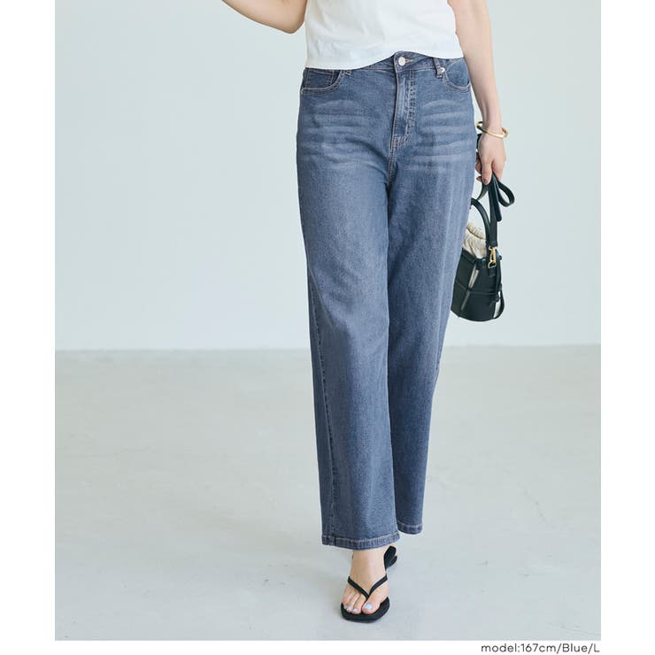 【SUMMER DENIM】ストレッチサマーデニムワイドパンツ | coca | 詳細画像13 