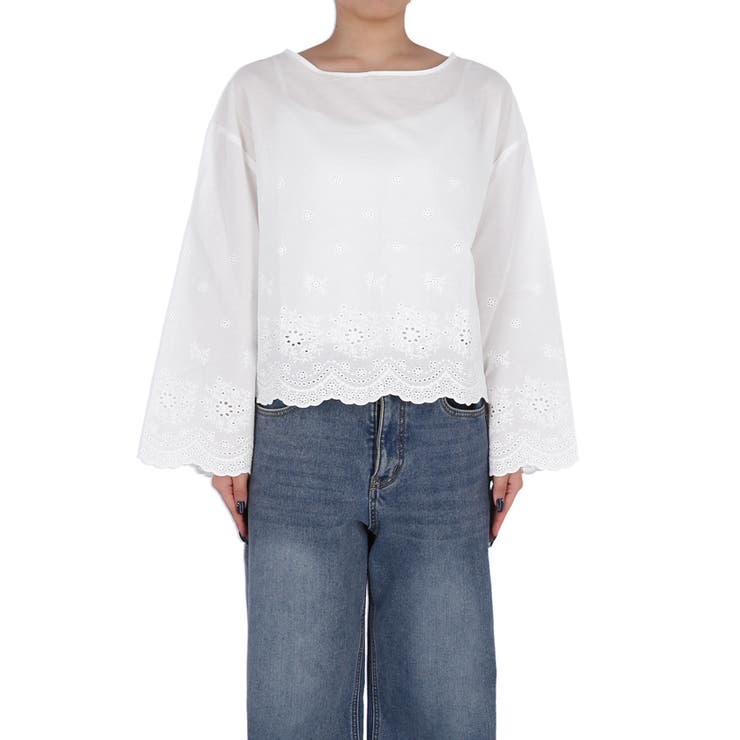 コットンレースブラウス | coca | 詳細画像3 