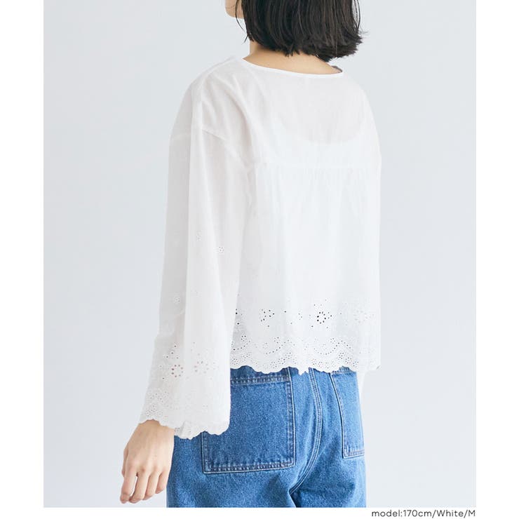 コットンレースブラウス | coca | 詳細画像8 