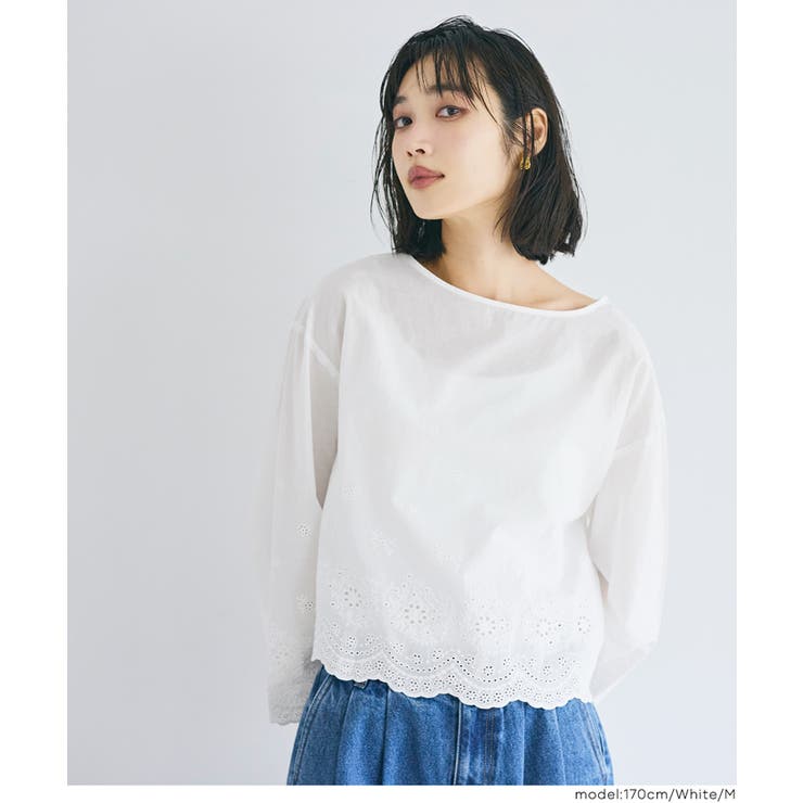 コットンレースブラウス | coca | 詳細画像9 