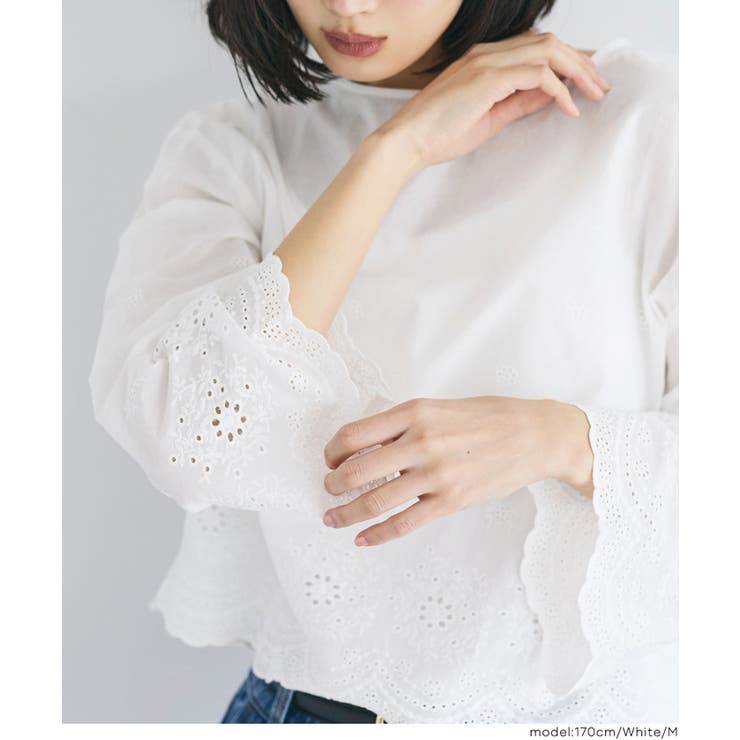コットンレースブラウス | coca | 詳細画像10 