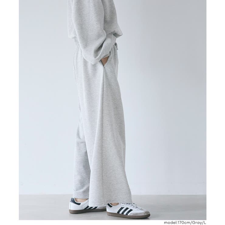 裏毛スウェットワイドパンツ レディース裏毛スウェットワイドパンツ レディース | coca | 詳細画像9 
