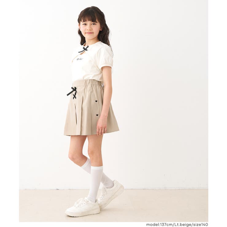 ハートラインプリーツスカート | coca | 詳細画像3 