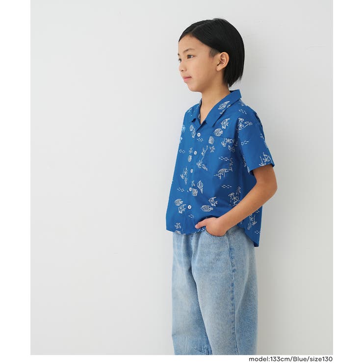 総柄開襟シャツ キッズ | coca | 詳細画像6 