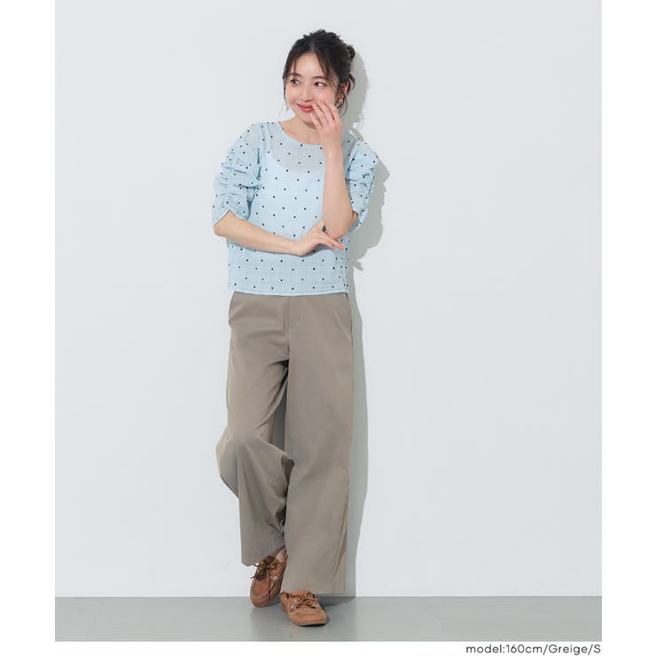 SOLOTEX(R)使用ツイルチノワイドパンツ レディース | coca | 詳細画像16 