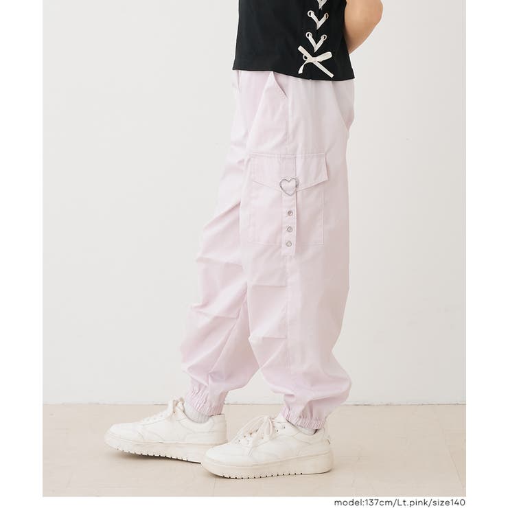 ハートバックルパラシュートパンツ | coca | 詳細画像3 