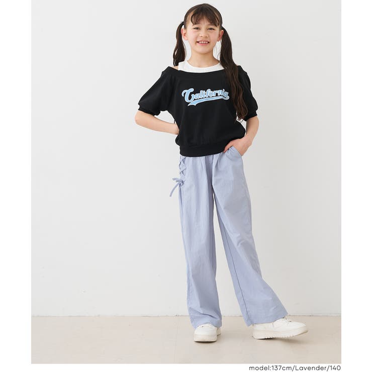 通園通学にも使いやすい◎レースアップワイドパンツ  | coca | 詳細画像11 