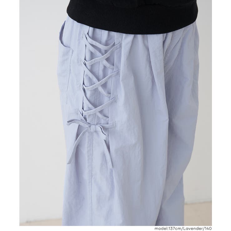 通園通学にも使いやすい◎レースアップワイドパンツ  | coca | 詳細画像13 