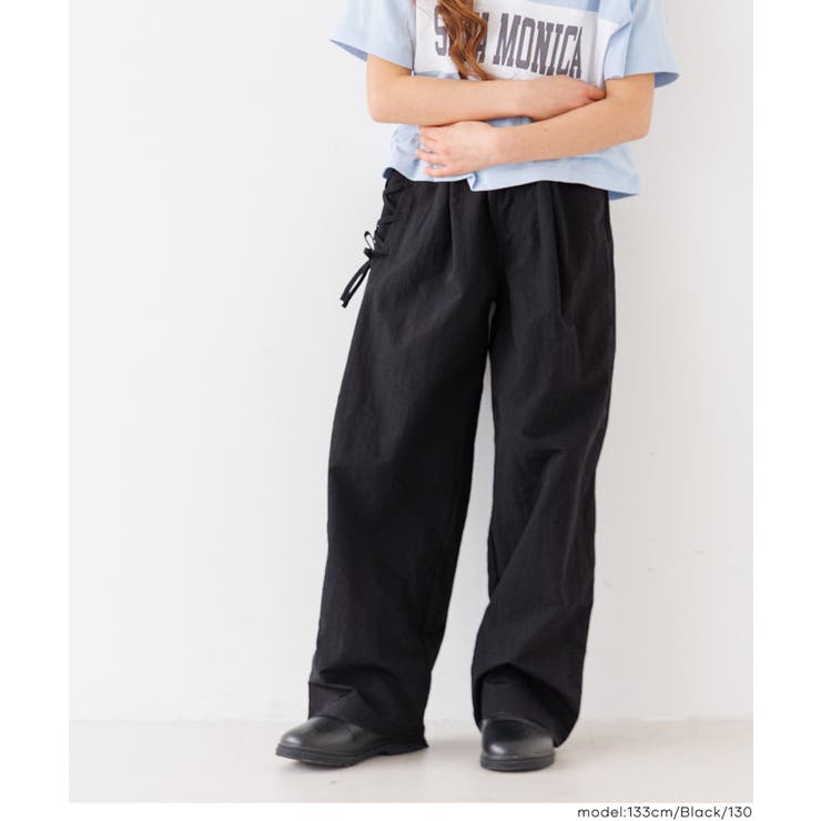 通園通学にも使いやすい◎レースアップワイドパンツ  | coca | 詳細画像5 
