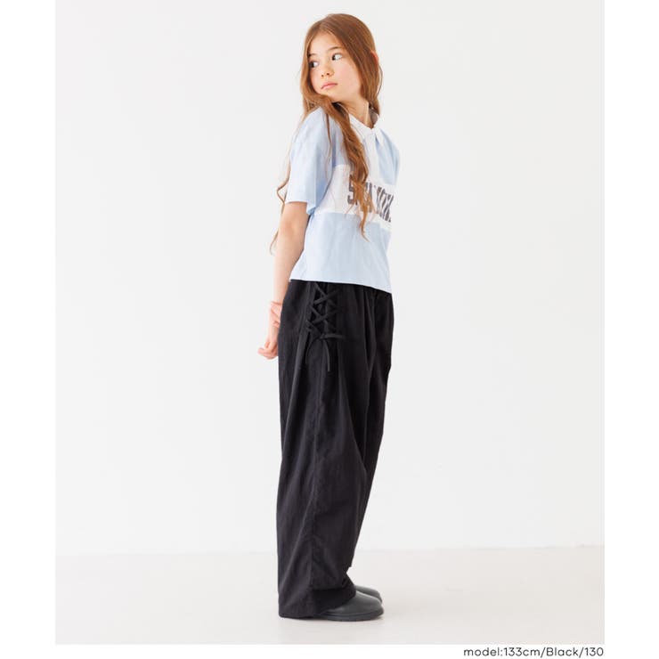 通園通学にも使いやすい◎レースアップワイドパンツ  | coca | 詳細画像6 