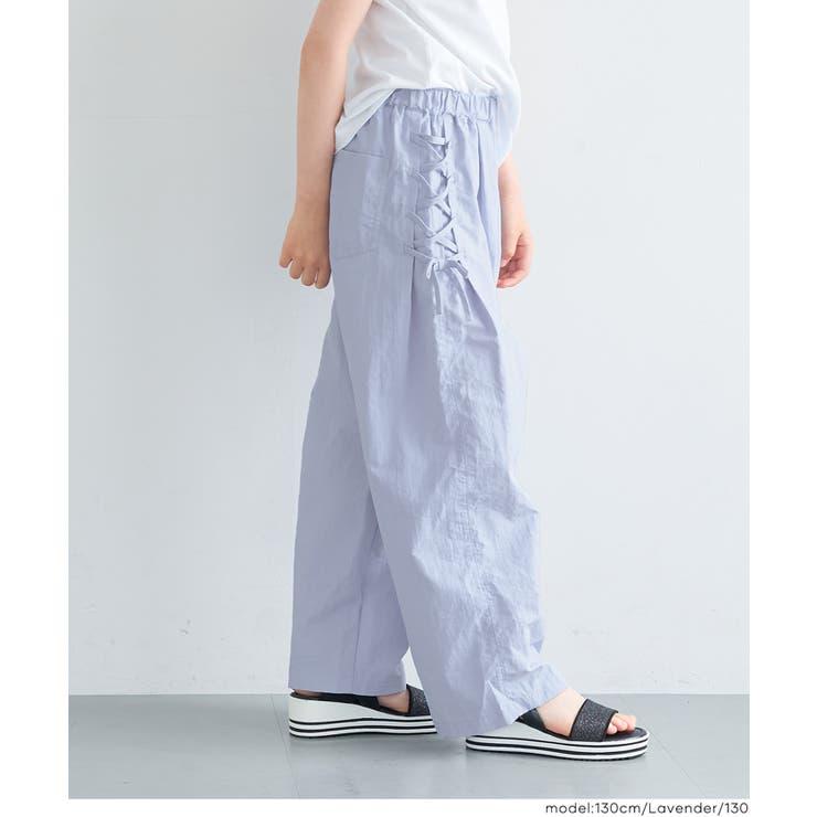 通園通学にも使いやすい◎レースアップワイドパンツ  | coca | 詳細画像10 
