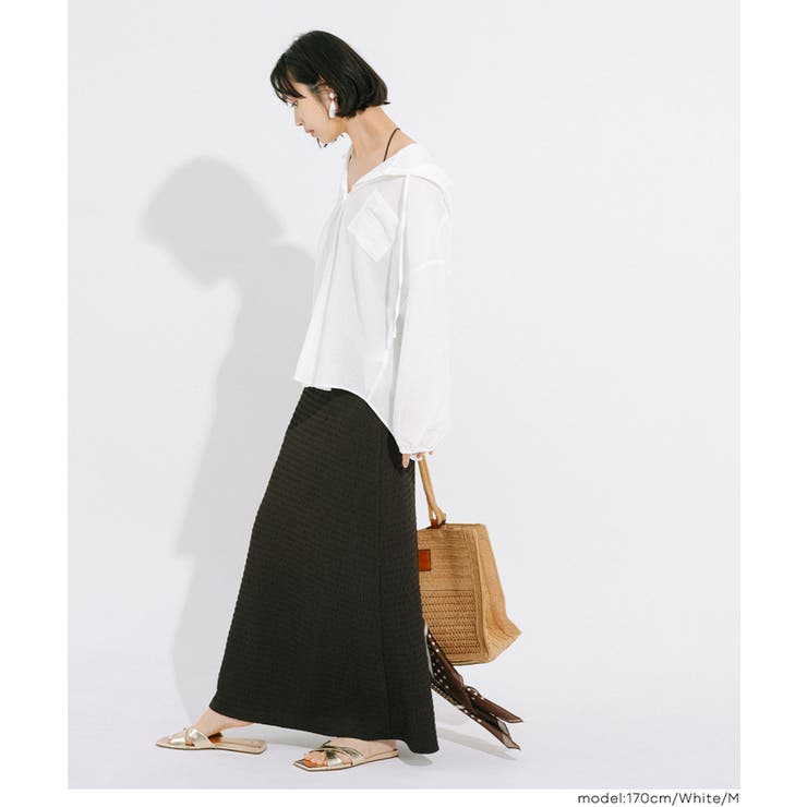 シアーフーディーブラウス | coca | 詳細画像11 