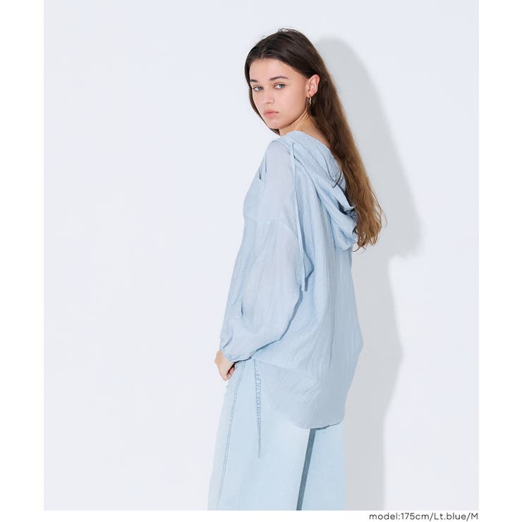 シアーフーディーブラウス | coca | 詳細画像14 