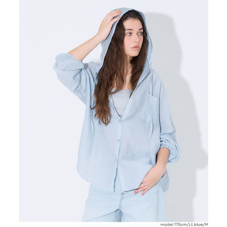 シアーフーディーブラウス | coca | 詳細画像18 