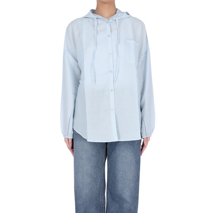 シアーフーディーブラウス | coca | 詳細画像4 