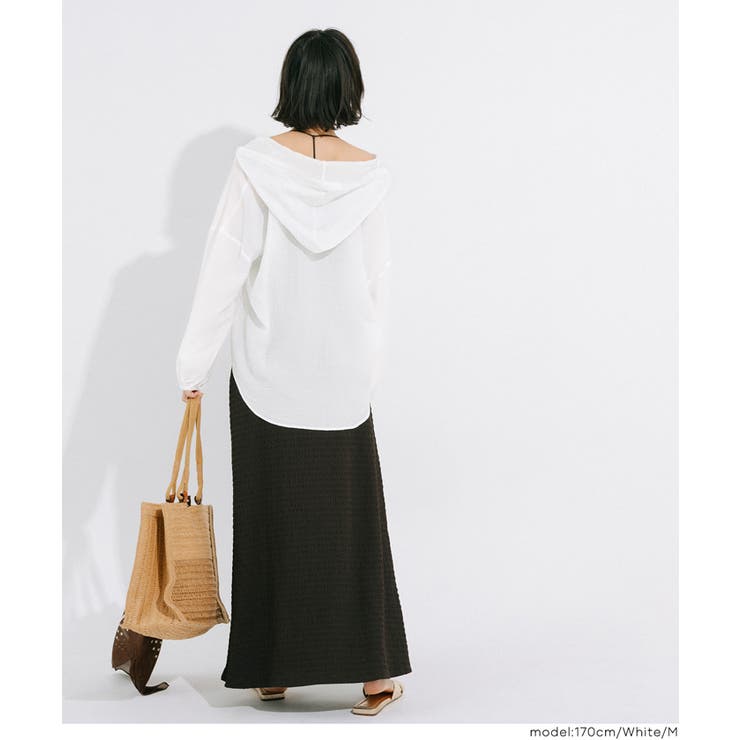 シアーフーディーブラウス | coca | 詳細画像9 