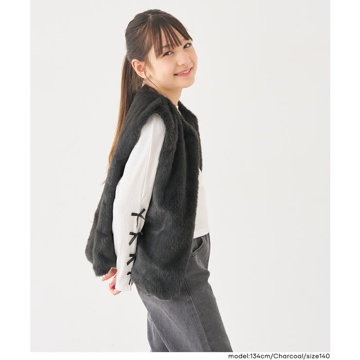 親子お揃いファーベスト | coca | 詳細画像13 