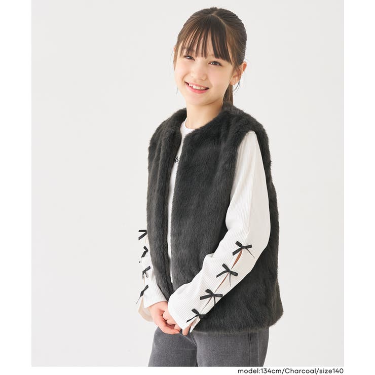 親子お揃いファーベスト | coca | 詳細画像14 