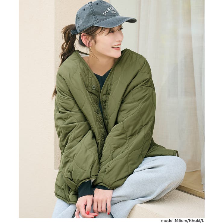 リバーシブルファーキルティングジャケット【西山茉希様着用】 | coca | 詳細画像14 