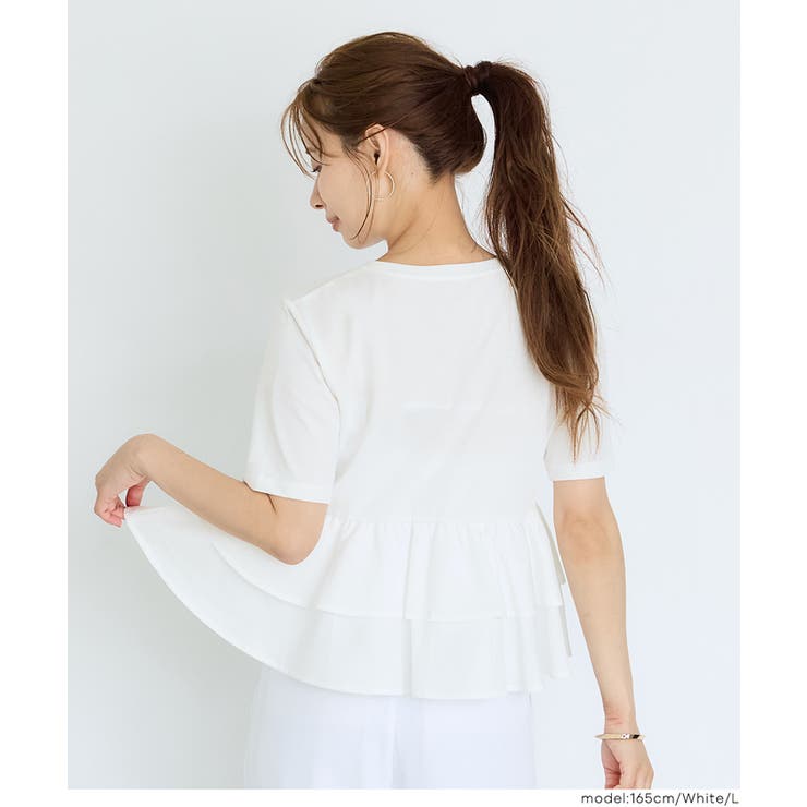 ドッキング2段フリルTシャツ | coca | 詳細画像13 