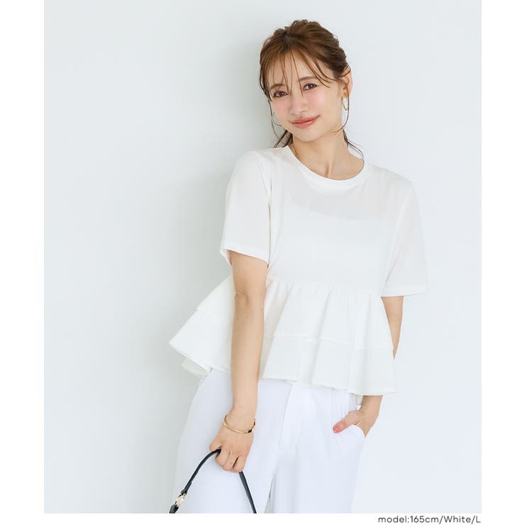 ドッキング2段フリルTシャツ | coca | 詳細画像15 