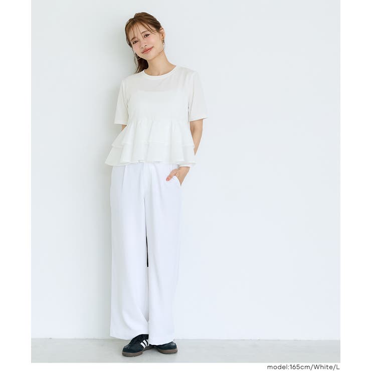 ドッキング2段フリルTシャツ | coca | 詳細画像16 