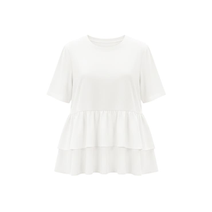 ドッキング2段フリルTシャツ | coca | 詳細画像2 