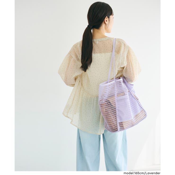 夏のレジャーに大活躍◎中身が見えるメッシュトートバッグ | coca | 詳細画像19 