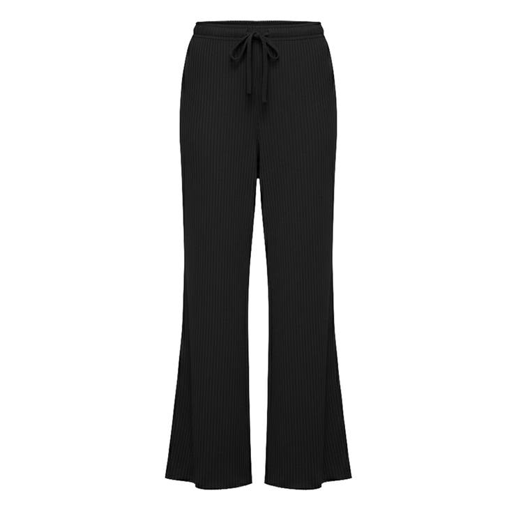 ［Black］ | 〈26ss新色登場！〉セルフカットできるリブパンツ[EAZY TEX ] | coca