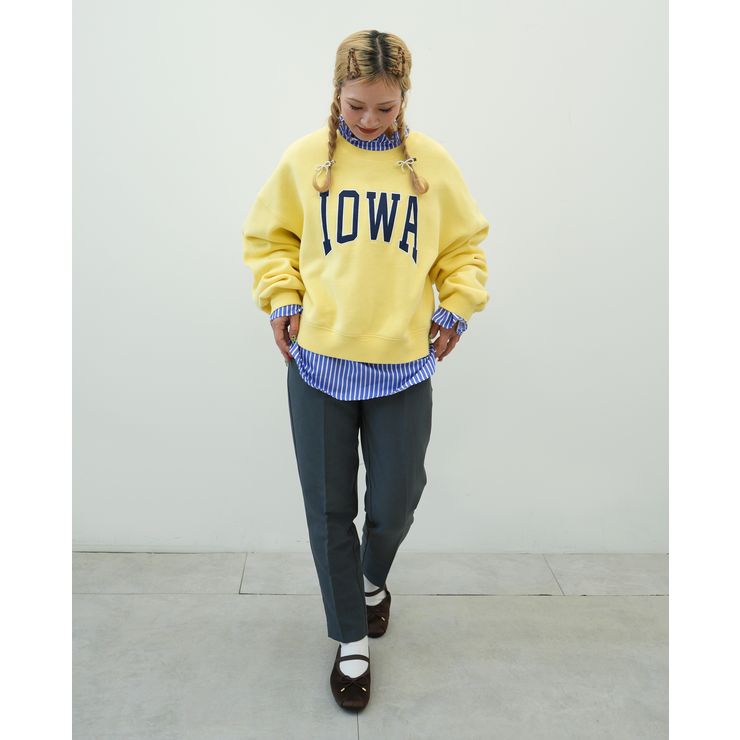 25AW 新色＆XLサイズ登場！ヘビーウェイト裏起毛ビンテージ加工ロゴスウェット | coca | 詳細画像27 