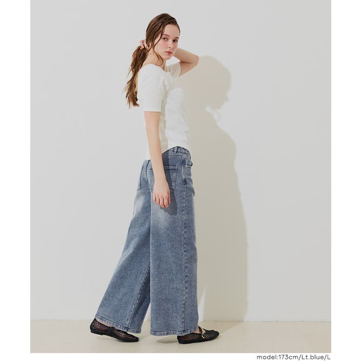 【26ss】ムーヴデニムワイドパンツ | coca | 詳細画像13 