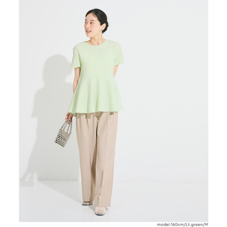 〈26ss新色登場〉エンボス切り替えフレアトップス | coca | 詳細画像5 