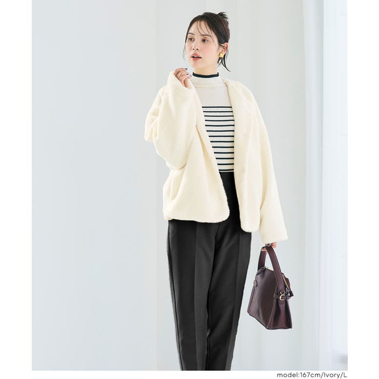 【洗える】マシンウォッシャブルボアブルゾン | coca | 詳細画像20 