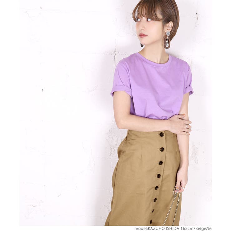 フロントボタンAラインチノスカートcocaオリジナル 石田一帆さん フロントボタンAラインチノスカートcocaオリジナル 石田一帆さん