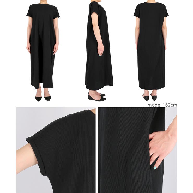 ポケット付き半袖Aラインサーマルワンピースcocaオリジナル 石田一帆さん着用(… | coca | 詳細画像17 