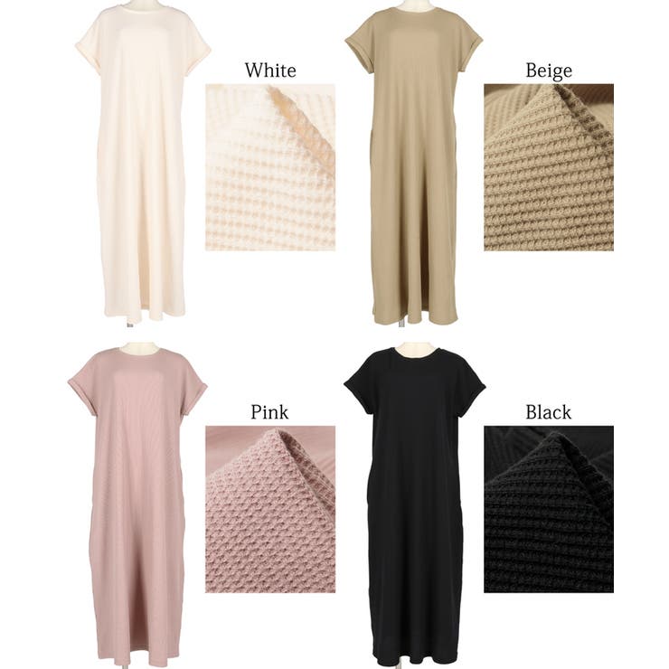 ポケット付き半袖Aラインサーマルワンピースcocaオリジナル 石田一帆さん着用(… | coca | 詳細画像19 