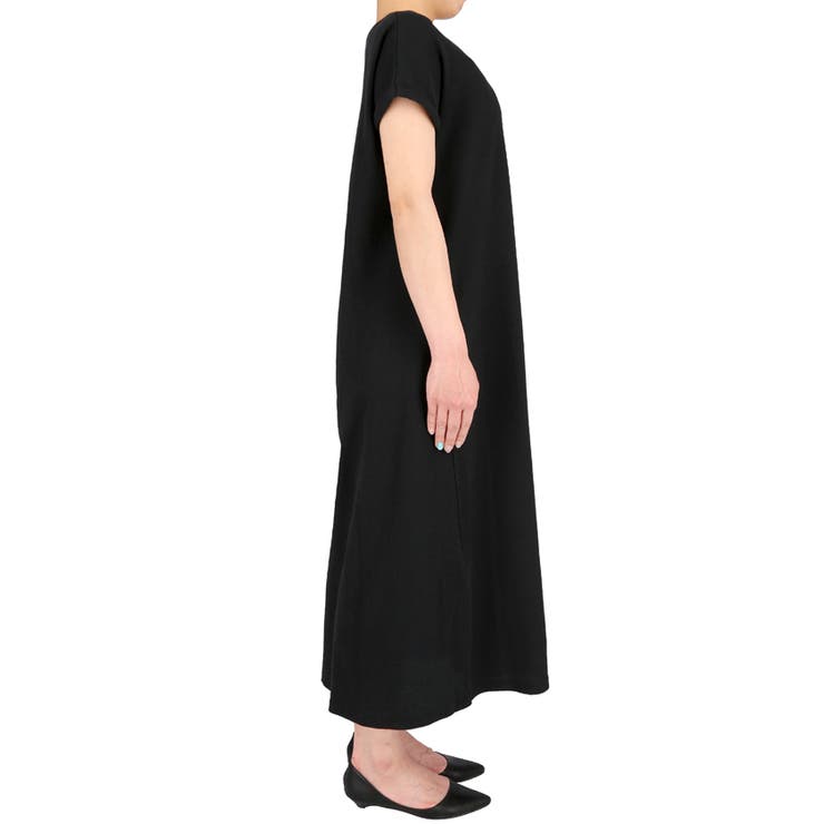 ポケット付き半袖Aラインサーマルワンピースcocaオリジナル 石田一帆さん着用(… | coca | 詳細画像6 