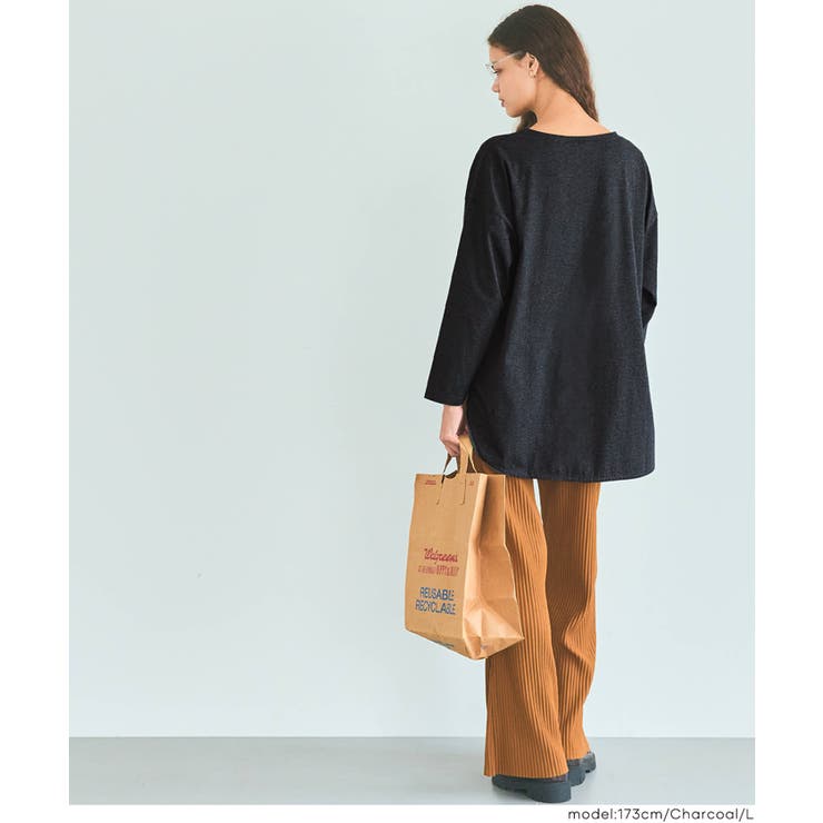 新色追加！】天竺サイドスリットシャツ[品番：PA000011198