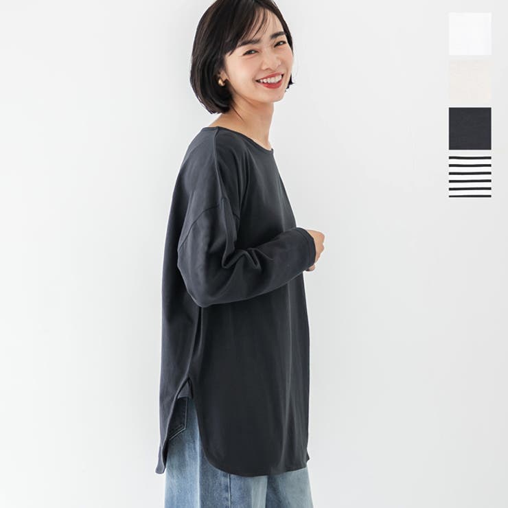 天竺サイドスリットビッグTシャツ[品番：PA000011198]｜coca
