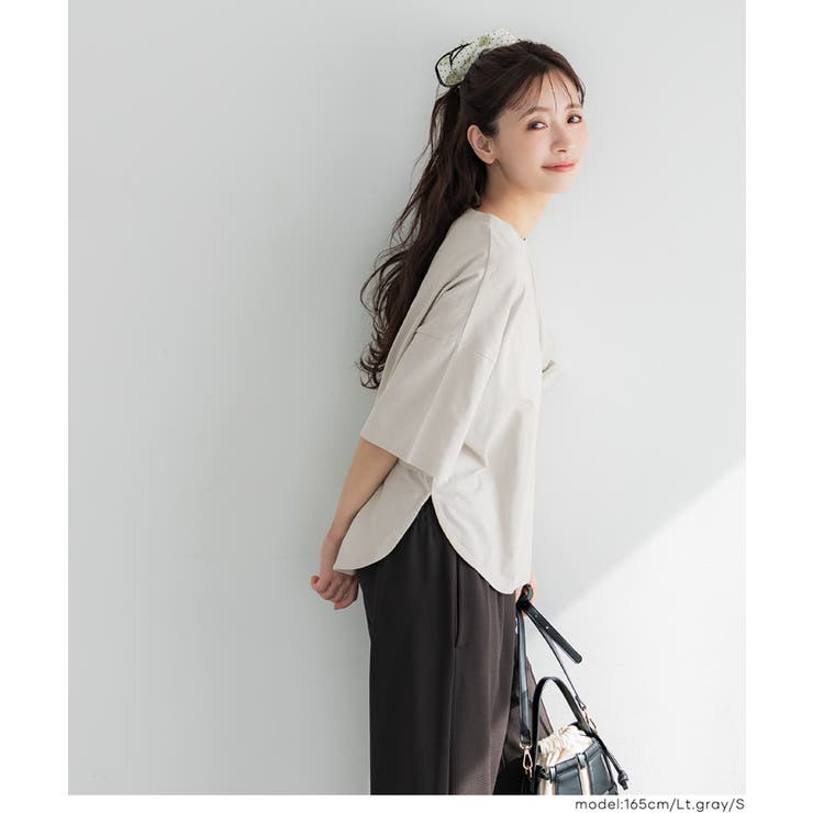 ＼４サイズ展開・26ss新色登場！／着回し力抜群！5部袖ビッグTシャツ | coca | 詳細画像26 