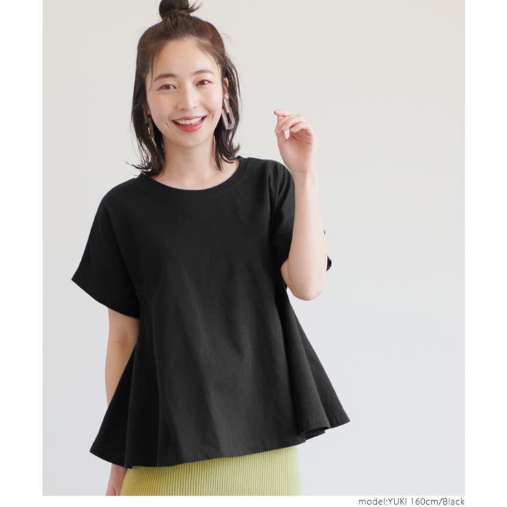 USAコットンフレアTシャツ[品番：PA000011594]｜coca（コカ）のレディースファッション通販｜SHOPLIST（ショップリスト）