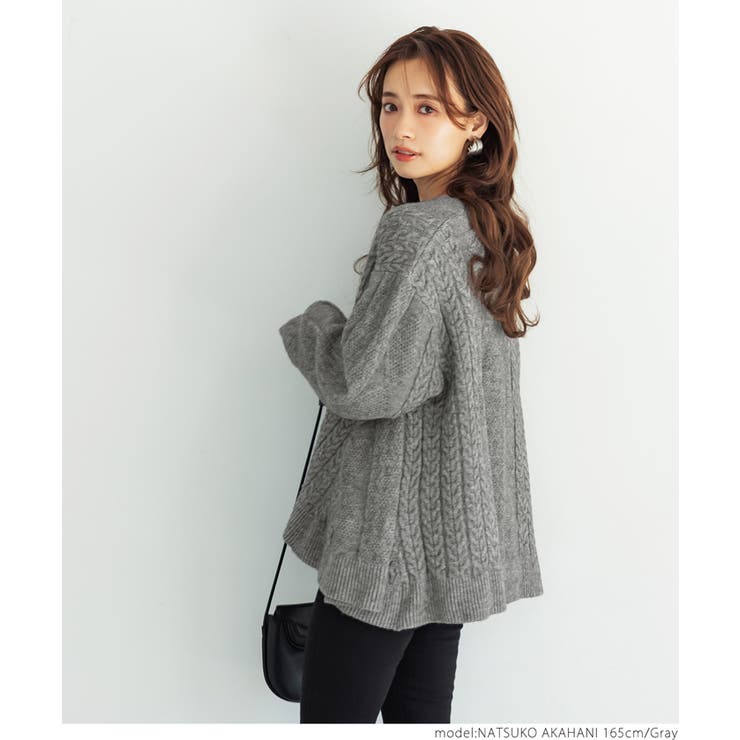 ケーブルニットカーディガン[品番：PA000012090]｜coca（コカ）の