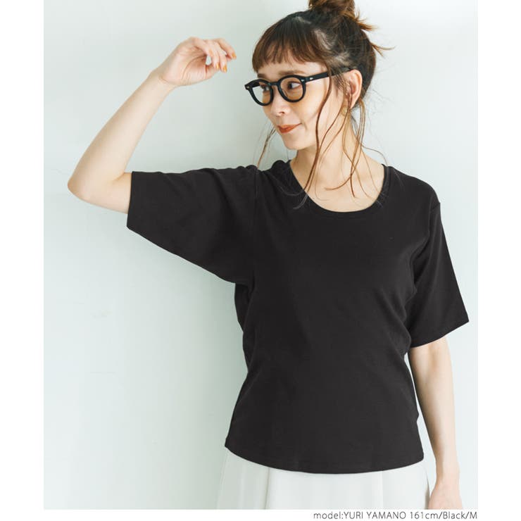 ガーゼゆるUネックTシャツ[品番：PA000012726]｜coca（コカ）の