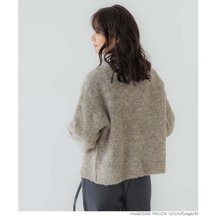 ペンギンスリーブブークレカーディガン | coca | 詳細画像10 