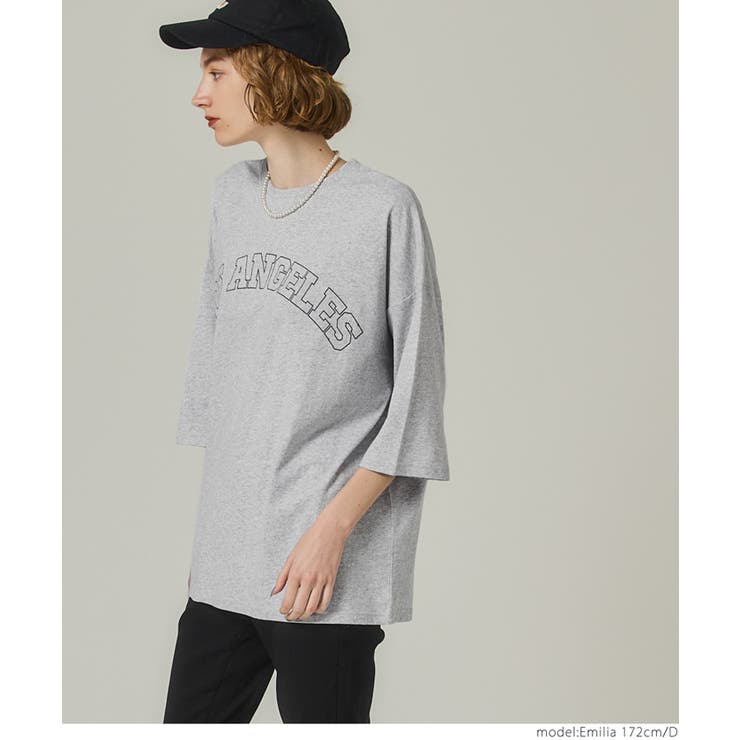 【試着のみ】シャツ　ホワイト　ビッグロゴ 試着のみ】シャツ ホワイト ビッグロゴ ワイドカラースタイリッシュ