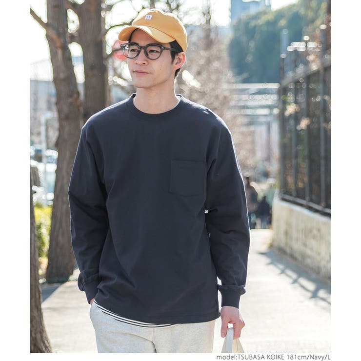 ［Navy］ | メンズポケットロンT | coca